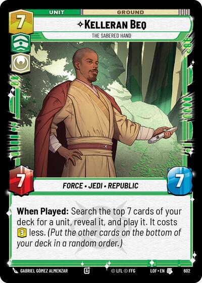 Kelleran Beq, The Sabered Hand - Foil (Legends of the Force)(LFL-0602/1159)(U)