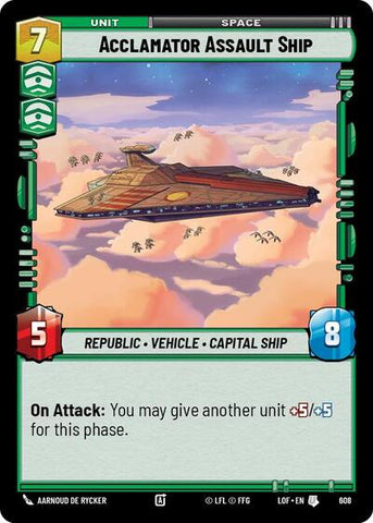 Acclamator Assault Ship - Foil (Legends of the Force)(LFL-0608/1159)(U)