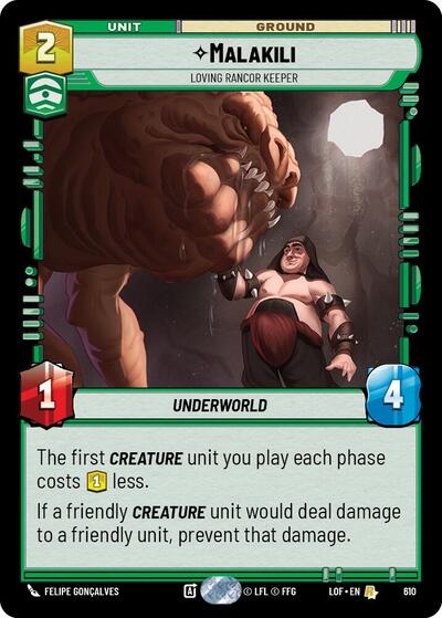 Malakili, Loving Rancor Keeper - Foil (Legends of the Force)(LFL-0610/1159)(R)