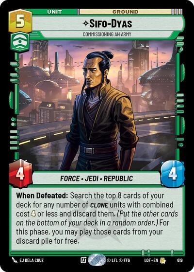 Sifo-Dyas, Commissioning An Army - Foil (Legends of the Force)(LFL-0619/1159)(R)