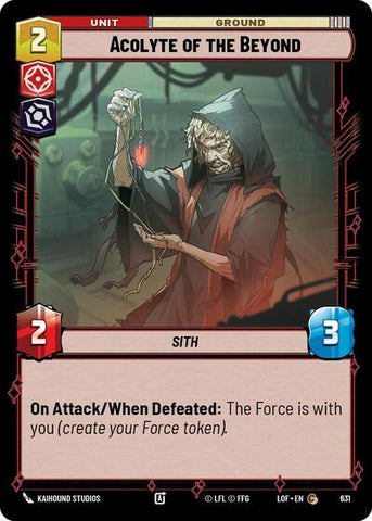 Acolyte of the Beyond - Foil (Legends of the Force)(LFL-0631/1159)(C)