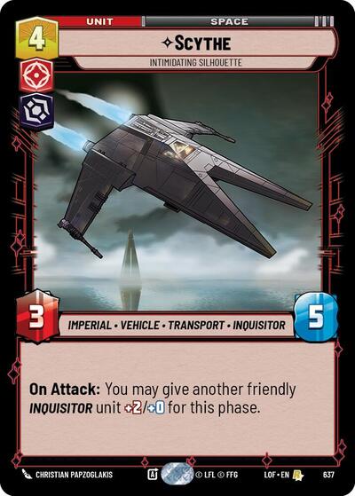 Scythe, Intimidating Silhouette - Foil (Legends of the Force)(LFL-0637/1159)(R)