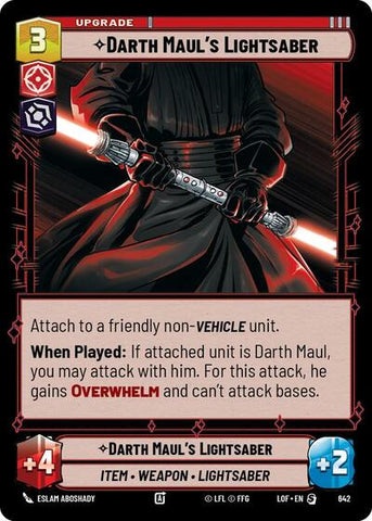 Darth Maul's Lightsaber - Foil (Legends of the Force)(LFL-0642/1159)(S)