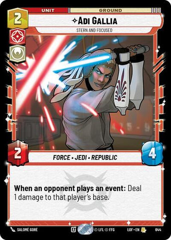Adi Gallia, Stern and Focused - Foil (Legends of the Force)(LFL-0644/1159)(R)