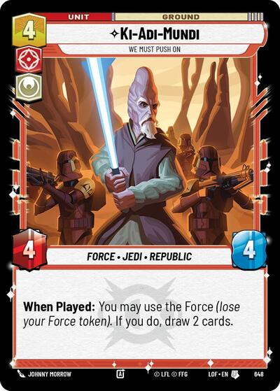 Ki-Adi-Mundi, We Must Push On - Foil (Legends of the Force)(LFL-0648/1159)(U)