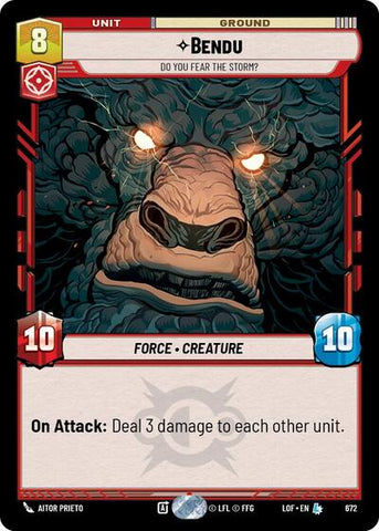 Bendu, Do You Fear the Storm? - Foil (Legends of the Force)(LFL-0672/1159)(L)