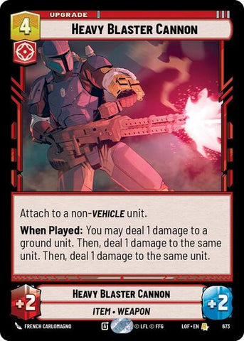 Heavy Blaster Cannon - Foil (Legends of the Force)(LFL-0673/1159)(R)