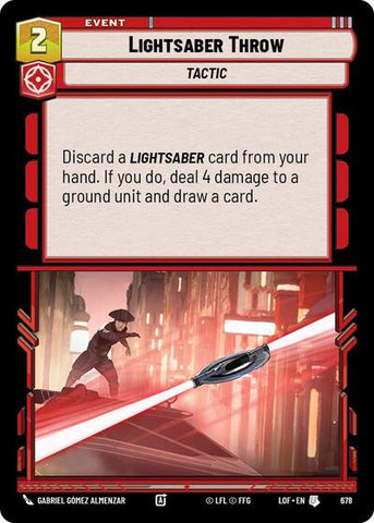 Lightsaber Throw - Foil (Legends of the Force)(LFL-0678/1159)(U)