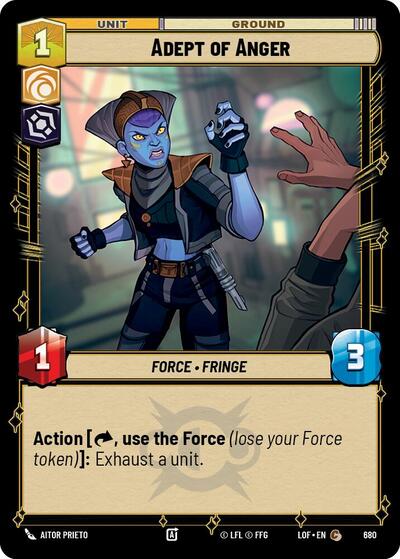 Adept of Anger - Foil (Legends of the Force)(LFL-0680/1159)(C)