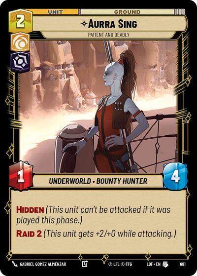 Aurra Sing, Patient and Deadly - Foil (Legends of the Force)(LFL-0681/1159)(U)