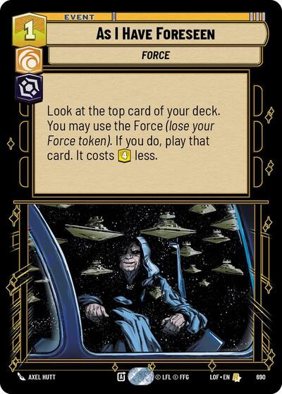 As I Have Foreseen - Foil (Legends of the Force)(LFL-0690/1159)(R)