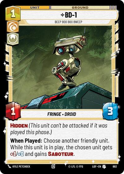 BD-1, Beep Boo Boo Bweep - Foil (Legends of the Force)(LFL-0693/1159)(U)
