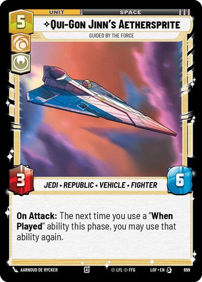 Qui-Gon Jinn's Aethersprite, Guided by the Force - Foil (Legends of the Force)(LFL-0699/1159)(S)