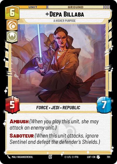 Depa Billaba, A Higher Purpose - Foil (Legends of the Force)(LFL-0701/1159)(U)
