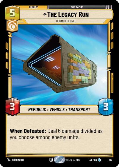 The Legacy Run, Doomed Debris - Foil (Legends of the Force)(LFL-0715/1159)(L)