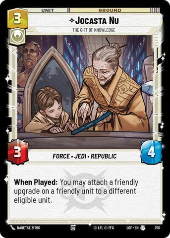 Jocasta Nu, The Gift of Knowledge - Foil (Legends of the Force)(LFL-0750/1159)(U)