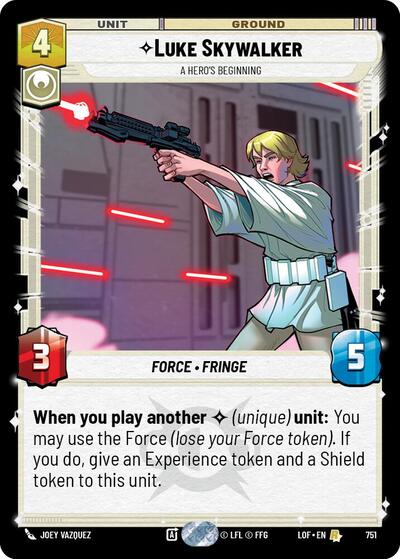 Luke Skywalker, A Hero's Beginning - Foil (Legends of the Force)(LFL-0751/1159)(R)