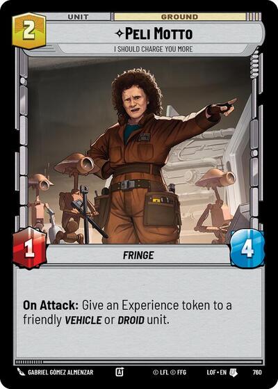 Peli Motto, I Should Charge You More - Foil (Legends of the Force)(LFL-0760/1159)(U)