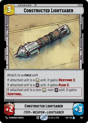 Constructed Lightsaber - Foil (Legends of the Force)(LFL-0763/1159)(L)