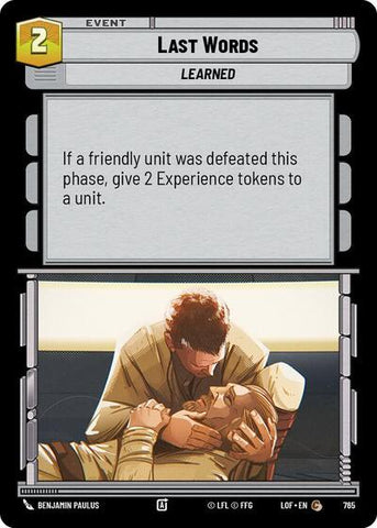 Last Words - Foil (Legends of the Force)(LFL-0765/1159)(C)