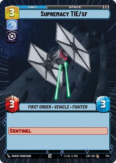 Supremacy TIE/sf - Hyperspace - Foil (Legends of the Force)(LFL-0774/1159)(C)