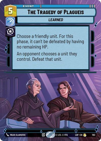 The Tragedy of Plagueis - Hyperspace - Foil (Legends of the Force)(LFL-0783/1159)(R)