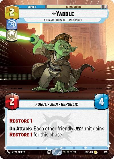 Yaddle, A Chance To Make Things Right - Hyperspace - Foil (Legends of the Force)(LFL-0785/1159)(R)