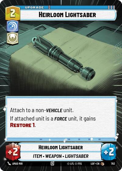 Heirloom Lightsaber - Hyperspace - Foil (Legends of the Force)(LFL-0793/1159)(C)