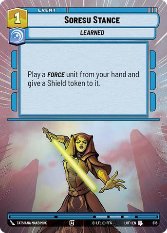 Soresu Stance - Hyperspace - Foil (Legends of the Force)(LFL-0816/1159)(U)