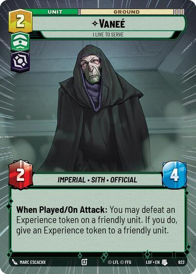 Vanee, I Live to Serve - Hyperspace - Foil (Legends of the Force)(LFL-0822/1159)(U)