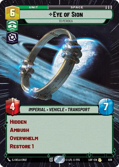 Eye of Sion, To Peridea - Hyperspace - Foil (Legends of the Force)(LFL-0828/1159)(R)
