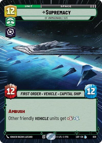 Supremacy, Of Unimaginable Size - Hyperspace - Foil (Legends of the Force)(LFL-0829/1159)(L)