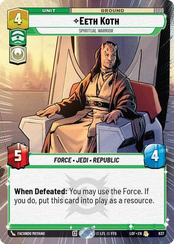 Eeth Koth, Spiritual Warrior - Hyperspace - Foil (Legends of the Force)(LFL-0837/1159)(R)