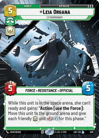 Leia Organa, Extraordinary - Hyperspace - Foil (Legends of the Force)(LFL-0838/1159)(L)