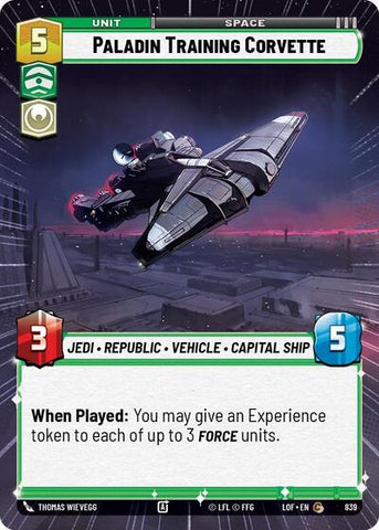 Paladin Training Corvette - Hyperspace - Foil (Legends of the Force)(LFL-0839/1159)(C)