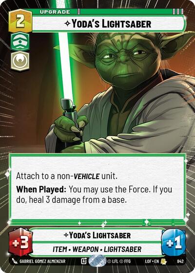 Yoda's Lightsaber - Hyperspace - Foil (Legends of the Force)(LFL-0842/1159)(R)