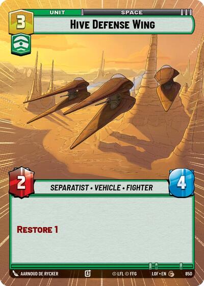 Hive Defense Wing - Hyperspace - Foil (Legends of the Force)(LFL-0850/1159)(C)