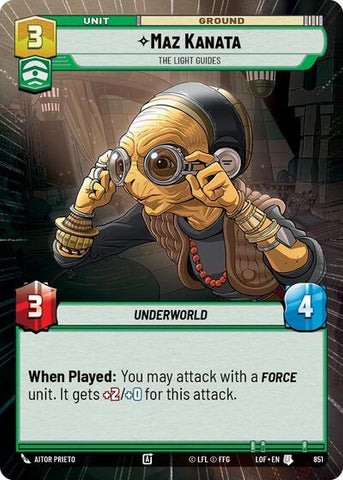 Maz Kanata, The Light Guides - Hyperspace - Foil (Legends of the Force)(LFL-0851/1159)(U)