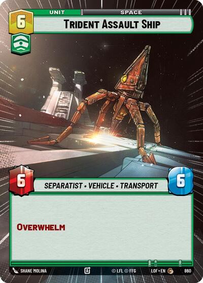 Trident Assault Ship - Hyperspace - Foil (Legends of the Force)(LFL-0860/1159)(C)