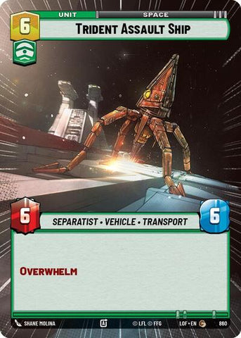 Trident Assault Ship - Hyperspace - Foil (Legends of the Force)(LFL-0860/1159)(C)