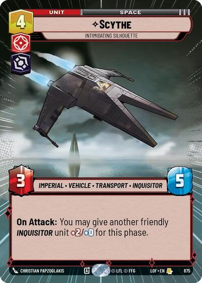 Scythe, Intimidating Silhouette - Hyperspace - Foil (Legends of the Force)(LFL-0875/1159)(R)