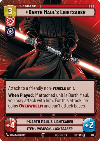 Darth Maul's Lightsaber - Hyperspace - Foil (Legends of the Force)(LFL-0880/1159)(S)