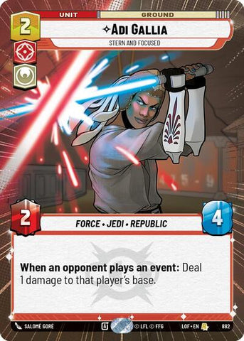 Adi Gallia, Stern and Focused - Hyperspace - Foil (Legends of the Force)(LFL-0882/1159)(R)