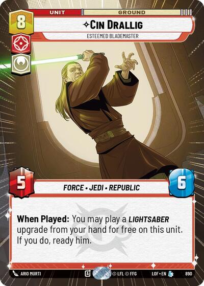 Cin Drallig, Esteemed Blademaster - Hyperspace - Foil (Legends of the Force)(LFL-0890/1159)(L)