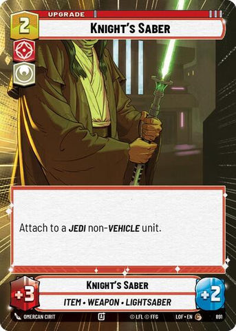 Knight's Saber - Hyperspace - Foil (Legends of the Force)(LFL-0891/1159)(C)