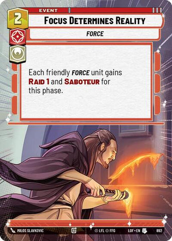 Focus Determines Reality - Hyperspace - Foil (Legends of the Force)(LFL-0892/1159)(U)