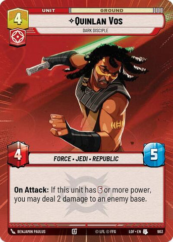 Quinlan Vos, Dark Disciple - Hyperspace - Foil (Legends of the Force)(LFL-0903/1159)(U)