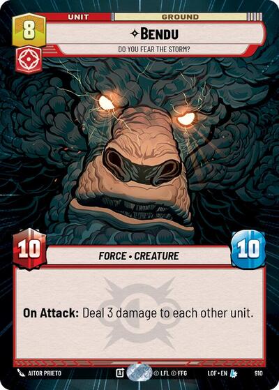 Bendu, Do You Fear the Storm? - Hyperspace - Foil (Legends of the Force)(LFL-0910/1159)(L)