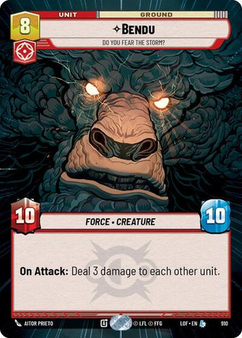 Bendu, Do You Fear the Storm? - Hyperspace - Foil (Legends of the Force)(LFL-0910/1159)(L)