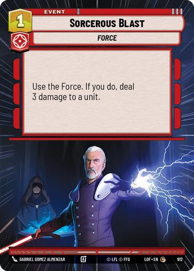 Sorcerous Blast - Hyperspace - Foil (Legends of the Force)(LFL-0912/1159)(C)
